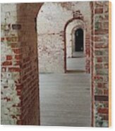 Fort Macon Archways 5 Wood Print