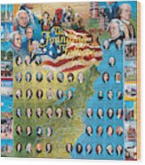 Founding Fathers Of America Wood Print