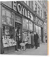 Foyles Bookshop Wood Print