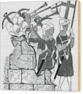 Fraternity Of The Cross-bowmen, 15th Wood Print
