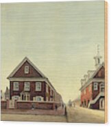 Friends Meeting House And Old Courthouse Wood Print