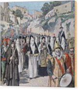 Funeral Of The Duke Of Aumale In Italy Wood Print