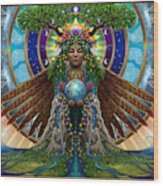 Gaia Sacred System Wood Print