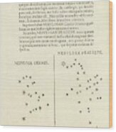 Galileo's Observations Of Orion And Praesepe Wood Print