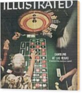 Gambling At Las Vegas Sports Illustrated Cover Wood Print