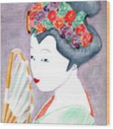 Geisha Wood Print