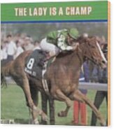 Genuine Risk, 1980 Kentucky Derby Sports Illustrated Cover Wood Print