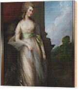 Georgiana Duchess Of Devonshire By Thomas Gainsborough Wood Print