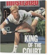 Germany Boris Becker, 1989 Us Open Sports Illustrated Cover Wood Print