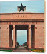 Ghana, Accra, Independence Arch Wood Print
