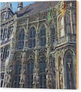 Ghent, Town Hall, Belgium Wood Print