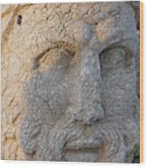 Giant Head Of Heracles,  Tumulus Wood Print