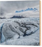 Glaciar Wood Print