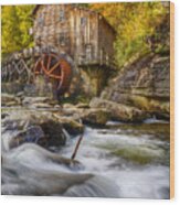 Glade Creek Mill Wood Print