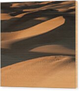 Golden Dunes Wood Print