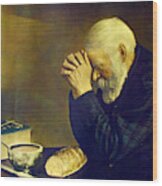 Grace Man Praying Over Bread Acrylic Print By Eric Enstrom