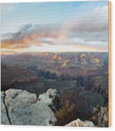 Grand Canyon At Sunset Wood Print