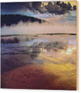 Grand Prismatic Spring Wood Print