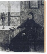 Grandmother, 1909. Artist Alexandre Wood Print