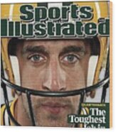 Green Bay Packers Qb Aaron Rodgers, 2009 Nfl Football Sports Illustrated Cover Wood Print