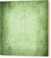 Green Grungy Wall Texture Wood Print