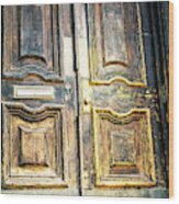 Greenwich Village Classic Door In New York City Wood Print