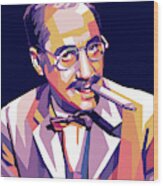 Groucho Marx Wood Print