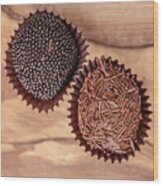 Hand Rolled Gourmet Chocolate Truffels Wood Print