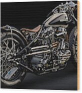 Harley Panhead Wood Print