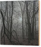 Haunted Woods Wood Print