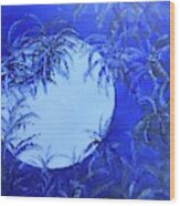 Hawaii Blue Moon Wood Print