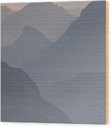 Hazy Dolomites Wood Print