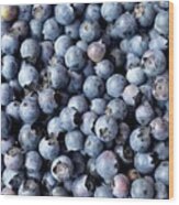 Heap Of Blueberries, Charleston, South Wood Print