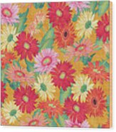 Heavenly Divine- Daisies Wood Print