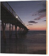 Hermosa Beach Pier Wood Print