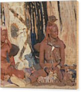 Himba Village, Kaokoveld, Namibia, Africa B4 Wood Print