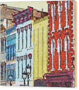 Historic Downtown Raleigh North Carolina Fx Wood Print
