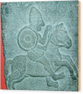 Hittite Relief Of A Horseman, Tell Wood Print