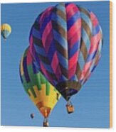 Hot Air Balloons Wood Print