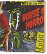House Of Horrors Wood Print