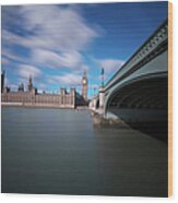 Houses Of Parliament Wood Print