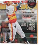 Houston Astros Baseballs Great Experiment Sports Illustrated Cover Wood Print