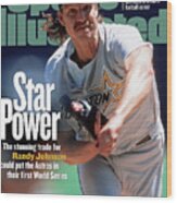 Houston Astros Randy Johnson... Sports Illustrated Cover Wood Print