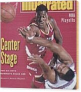 Houston Rockets Hakeem Olajuwon, 1993 Nba Western Sports Illustrated Cover Wood Print
