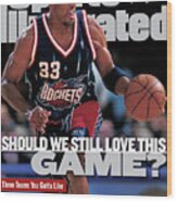 Houston Rockets Scottie Pippen... Sports Illustrated Cover Wood Print