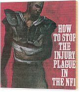 How To Stop The Injury Plague In The Nfl Sports Illustrated Cover Wood Print