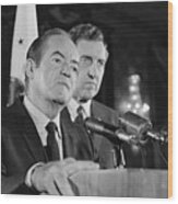 Hubert Humphrey And Edmund Muskie Wood Print