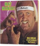 Hulk Hogan, Wwf Professional Wrestling Sports Illustrated Cover Wood Print