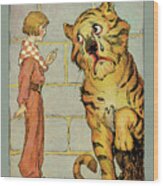 Hungry Tiger & Little Prince Wood Print