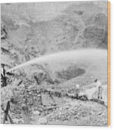 Hydraulic Mining During The Klondike Wood Print